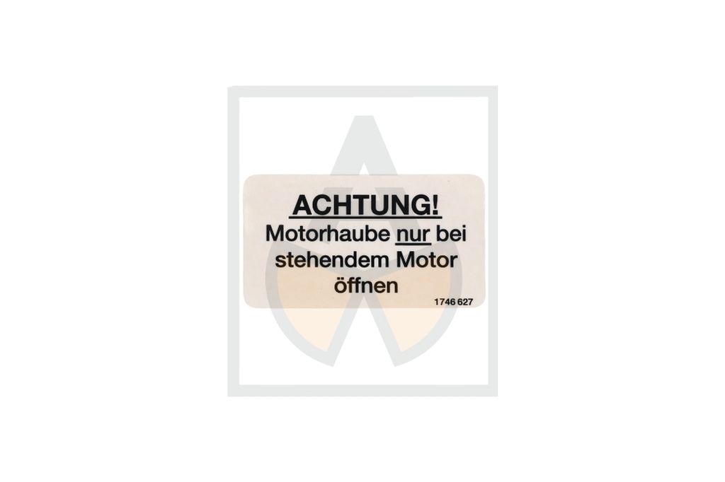 Aufkleber - Achtung