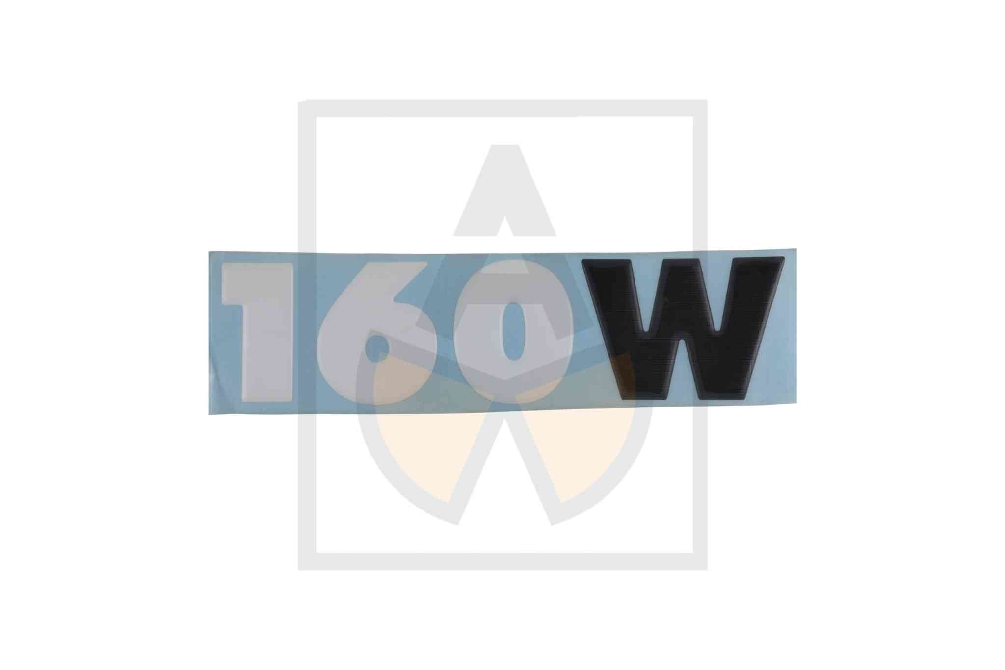 Aufkleber - 160W, ws./sw. Doming
