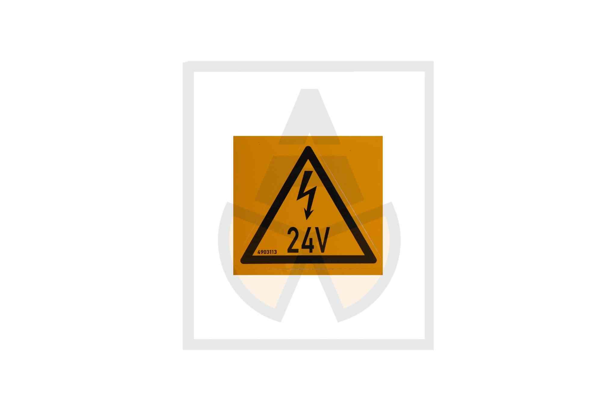 Aufkleber - Elektrische Spannung 24V