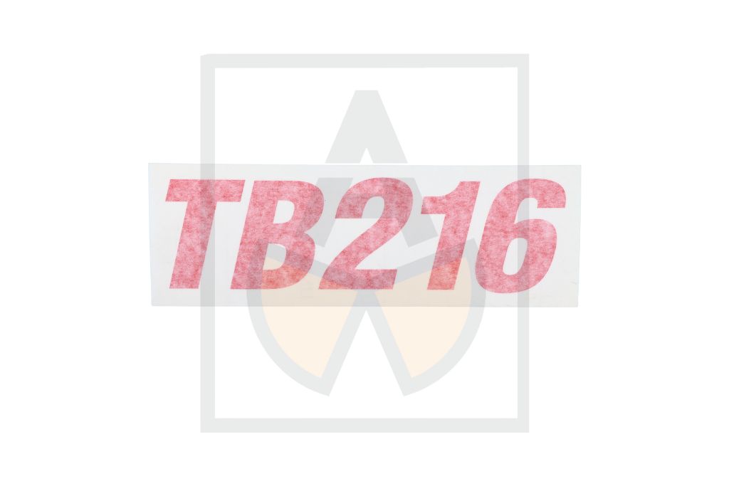 Aufkleber - TB216, Seite re. rt.