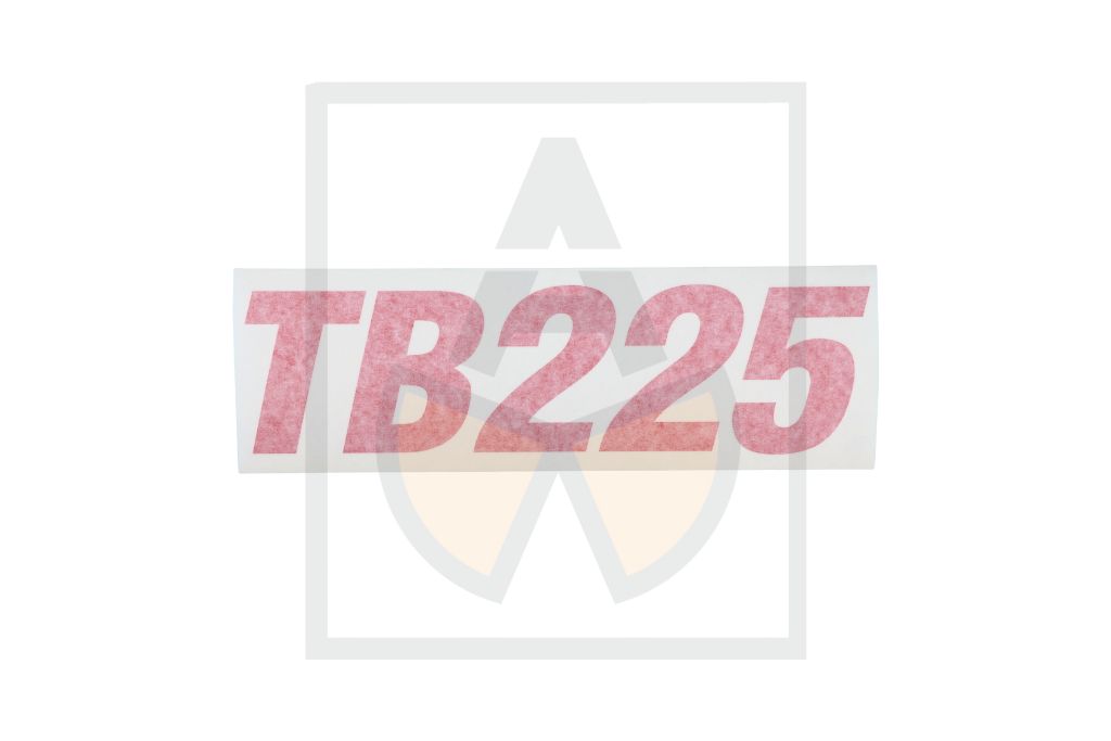 Aufkleber - TB225, Seite re. rt.