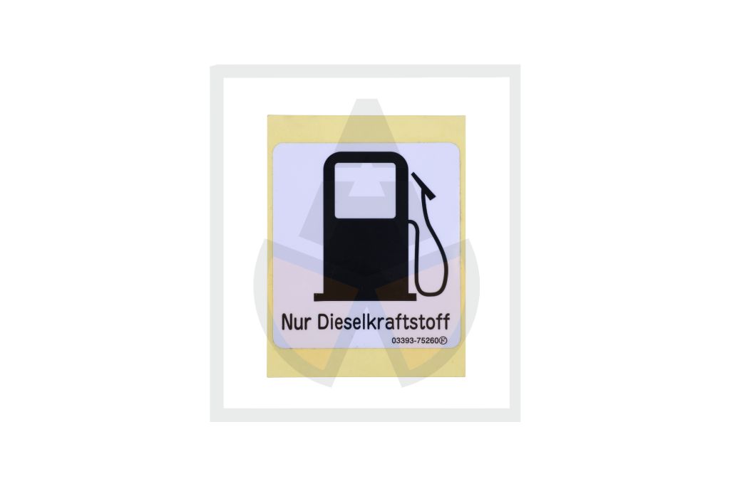 Aufkleber - Dieselkraftstoff