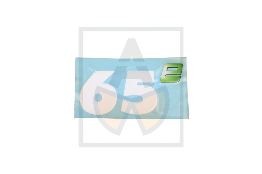 Aufkleber - 65e, Motorhaube ws. Doming