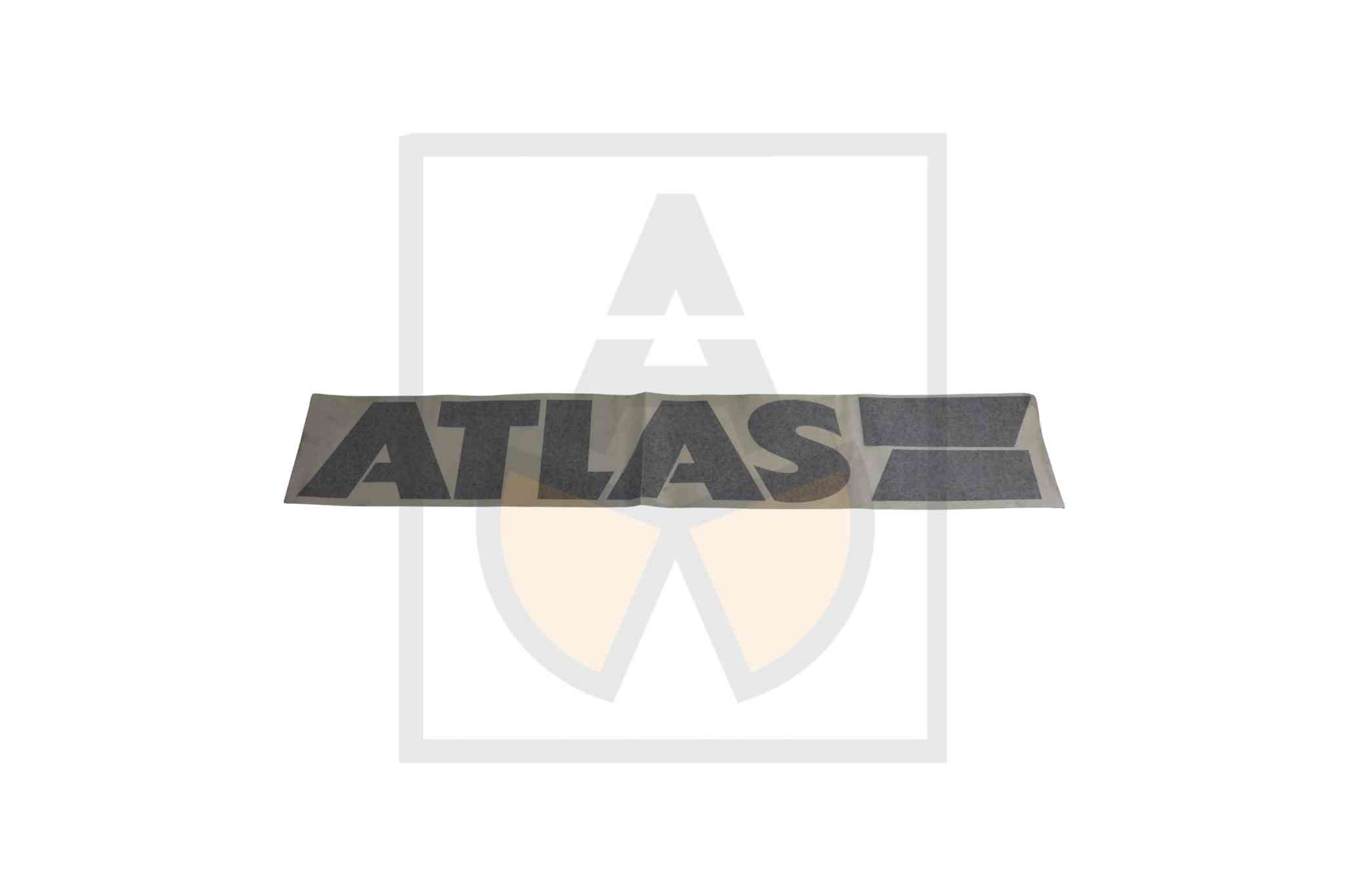 Aufkleber - ATLAS + Streifen, Seite li. sw.