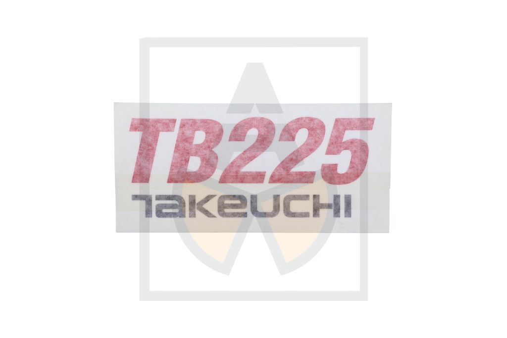 Aufkleber - TB225 Takeuchi, Seite li. rt./sw.